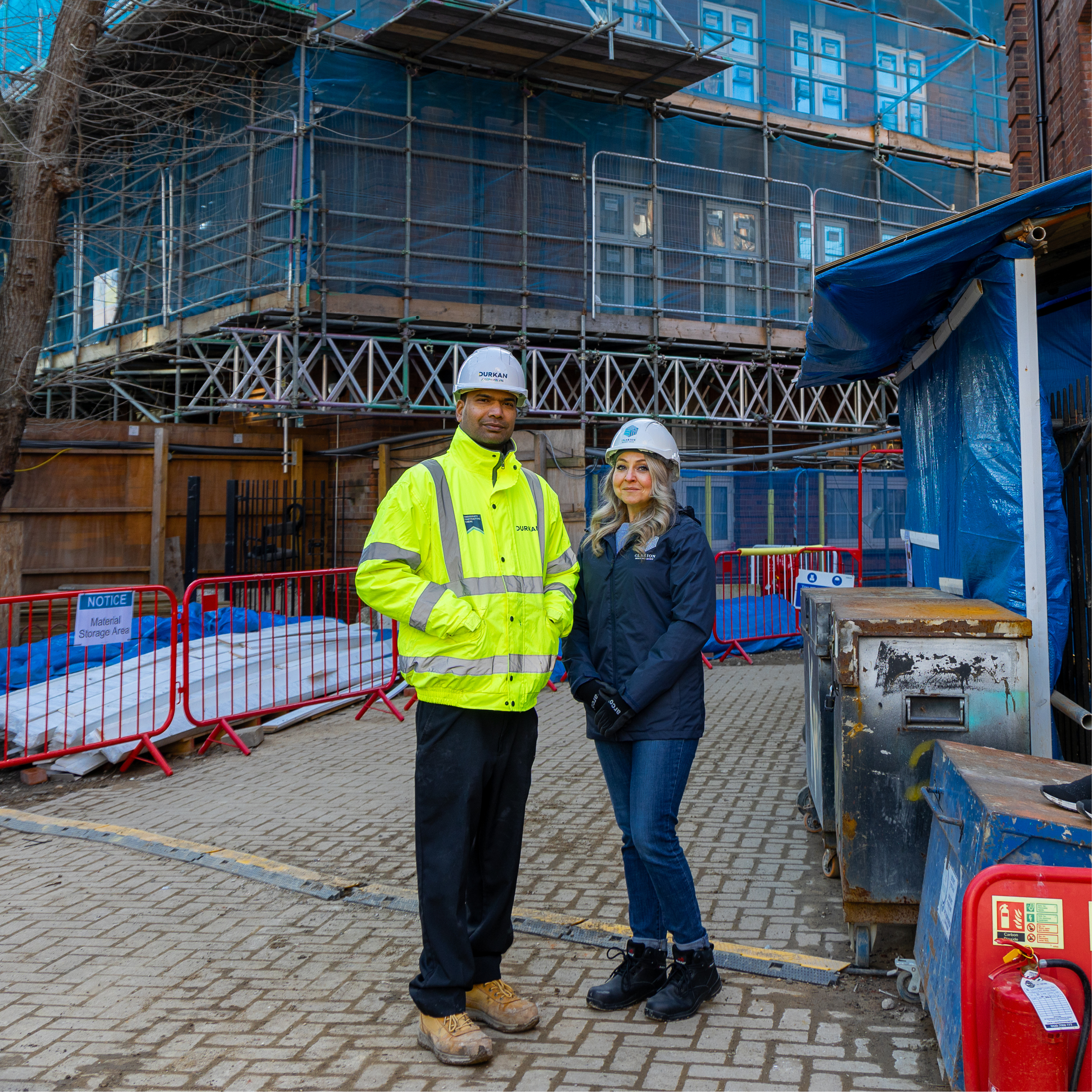 Clarion staff at development site